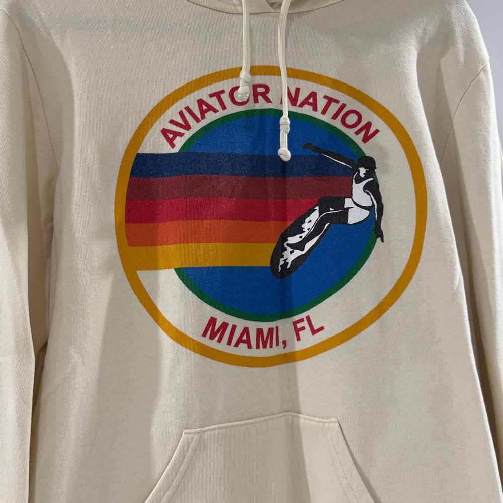 Aviator Nation Hoodie Vintage White - Picture 2 of 7